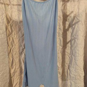 Blue Backless Romper